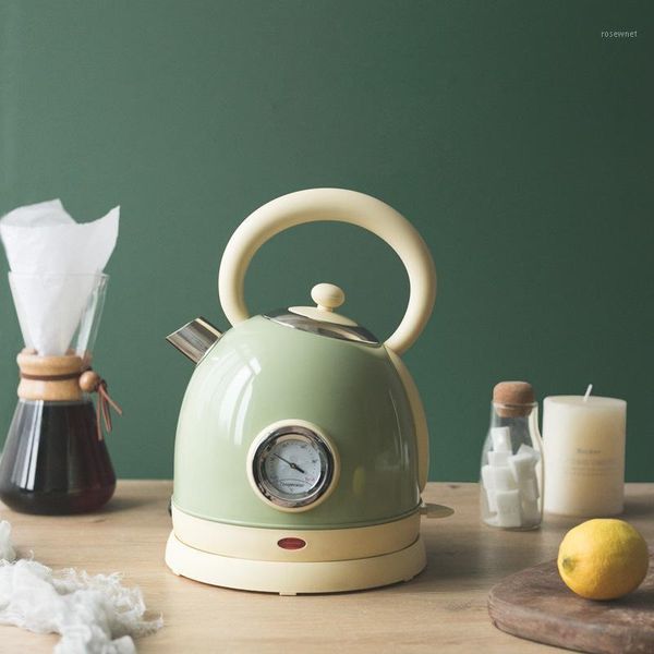 

electric kettles 1.8l retro paint european style bed and breakfast with temperature display kettle high-power thermometer kettle1