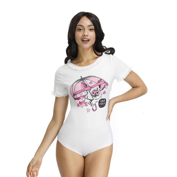 

seductive baby bodysuit lingerie feminine one piece suit, Black;white