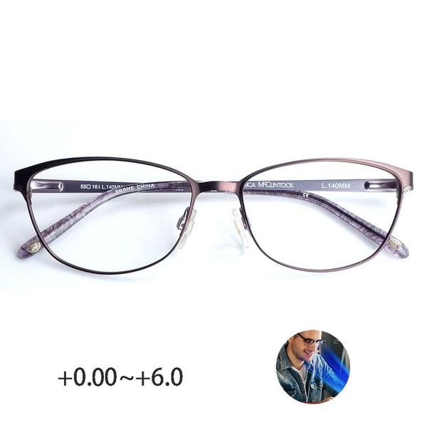 

sunglasses women blue light blocking reading glasses anti-reflective 0~+6.00 cat eye spring hinge alloy lightweight, White;black