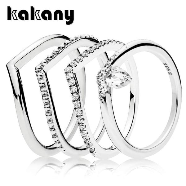 

cluster rings kakany 1: 1 standard s925 sterling silver women's unique charm fantasy shiny luxury zircon ring anniversary, Golden;silver