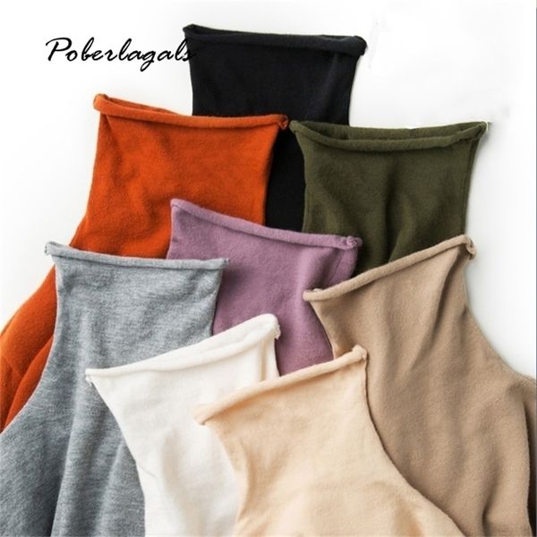 

winter knitted women soft pullover sweater long sleeve turtleneck female sweater chic ladies casual atch jumper 201221, White;black