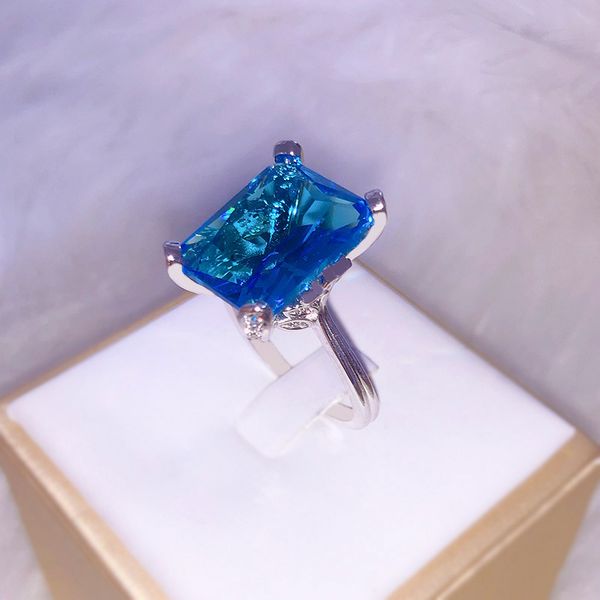 

горячие продажи роскошный топаз обручальные украшения sapphire, Golden;silver