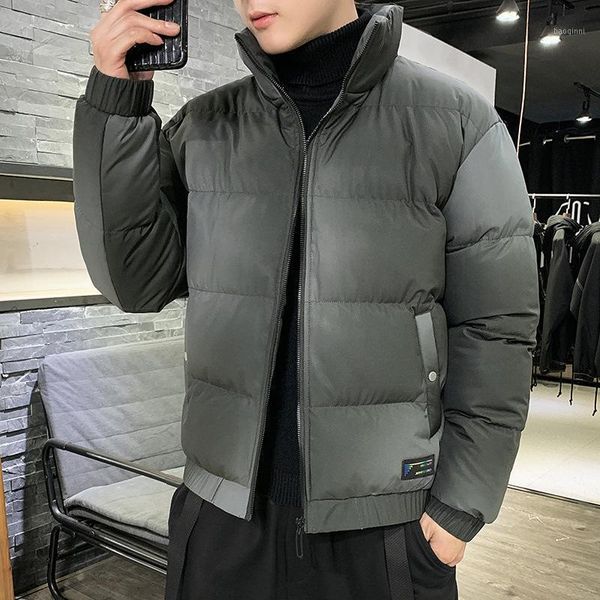 

cotton-padded clothes men's coats from our 2021 new autumn and winter fashion fashion cotton-padded jacket casual loose padded j1, Black