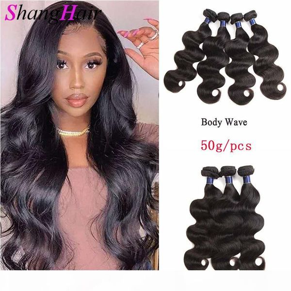 

malaysian virgin hair wefts unprocessed brazilian human hair weaves 8a grade malaysian body wave hair extensions weaves dyeable, Black