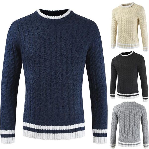 

zogaa new men's long sleeve sweater round neck 4 color casual wool knitwear male autumn winter vintage warm knitted pullovers, White;black