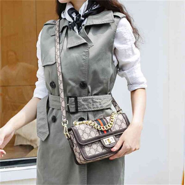 

2022 factory wholesale hong purchasing leather bags for women versatile small square bag chain handbag fashion one shoulder messenger bag 7c