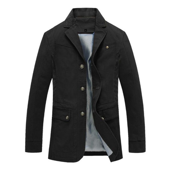

new design trench coat men autumn cotton slim overcoat fashion men's windbreaker jackets army green black, Tan;black