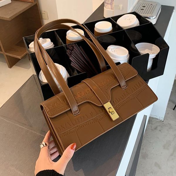 

niche design high-end women's bag autumn/winter new fashion all-match retro shoulder underarm bag underarm l: width: 32cm