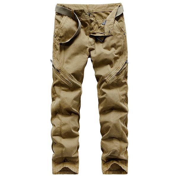 

2021 cargo at work pant multi-pocket cotton of the new men fashion pantalone straight pants more size 53 nf8k, Black
