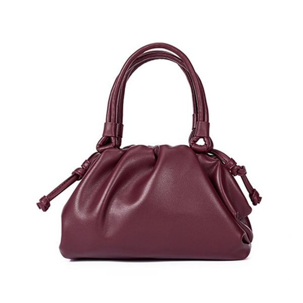 

customized 100% genuine leather cloud handbag new crossbody bag fashion women hobo bag designer party shoulder bag ladies purse c0121