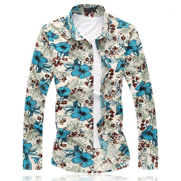 

6xl 2016 new arrival mens shirt chinese style print long sleeve shirt men chemise homme casual slim fit mens shirts1, White;black