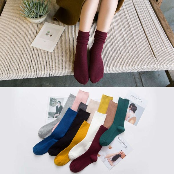 

new classic pure cotton striped socks for women, Black;white