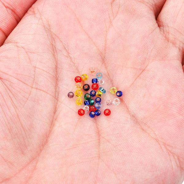 

1800pcs 2.5mm hole cover crystal translucent bead czech glass seed beads charm bracelet findings for diy jewelry bbydev