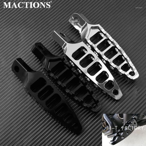

2pcs motorcycle cnc 45 degree male-mount footrest footpegs foot pegs for 883 1200 touring 93-2020 dyna softail1