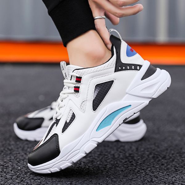 

fashion from platform comfortable men's fair air non-slip sneakers to men lazer shoes zapatillas hombre, Black;brown