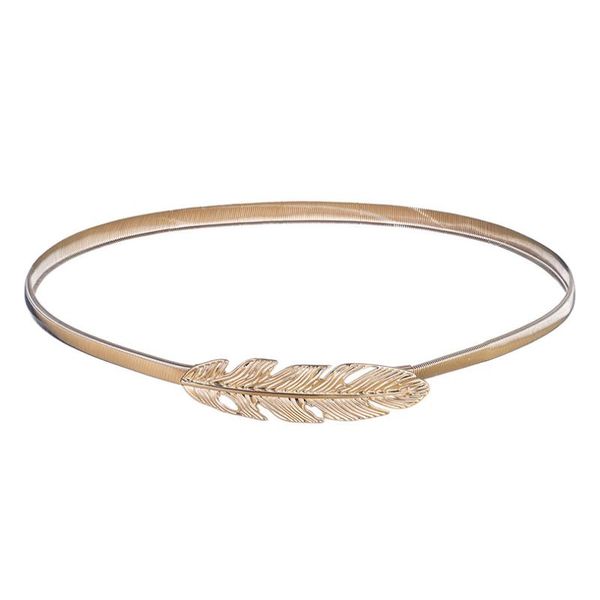 

flower leaves metal buckle belt for bresses women ladies elastic waist chain belts female gold thin belts fashion 2020 waistband, Black;brown