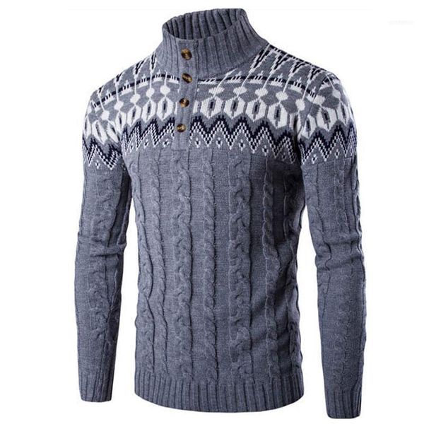 

winter thick warm cashmere christmas sweater men stand collor sweaters slim fit pullover men classic wool knitwear pull homme11, White;black