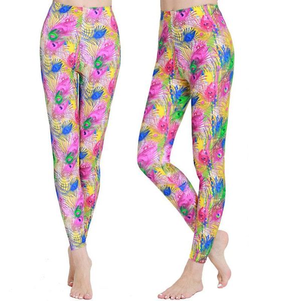 

women's spring floral printed leggings lycra tights woman fitness pants print full length, White;red