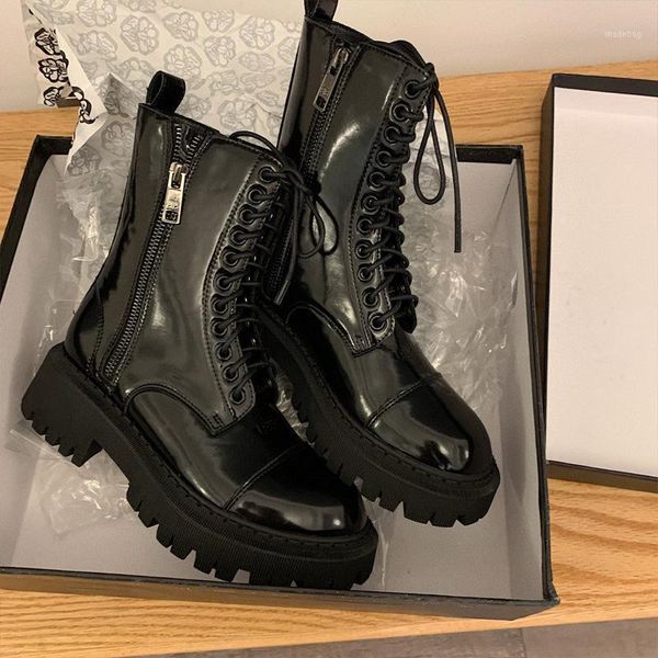 

boots big power with the model of ann female family round head thick bottom in 2021 winter boots1, Black