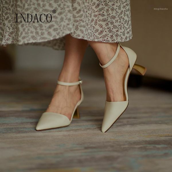 

sandals black beige heels women leather fashion 2021 5.5cm1