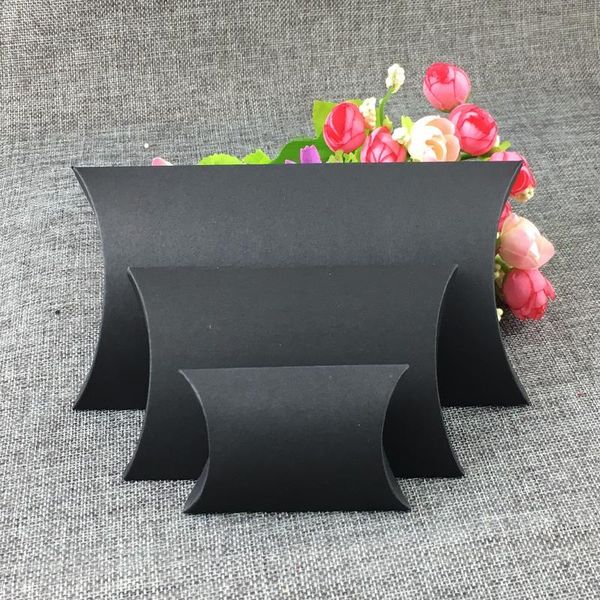 

50pcs paper pillow boxes blank gift box kraft stroage box paper packing boxes for jewelry/crafts/handm bbyzrd