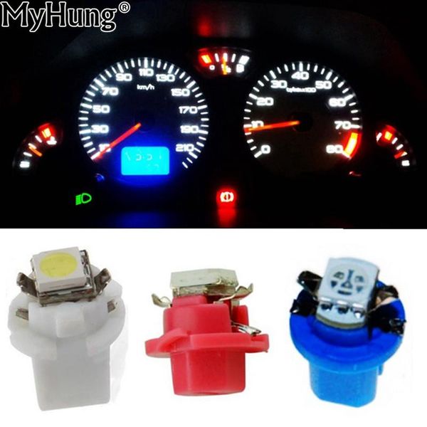 

10pcs t5 b8.5d 1smd gauge led car dashboard side interior dash lights bulbs indicator warning bulb lamp car-styling