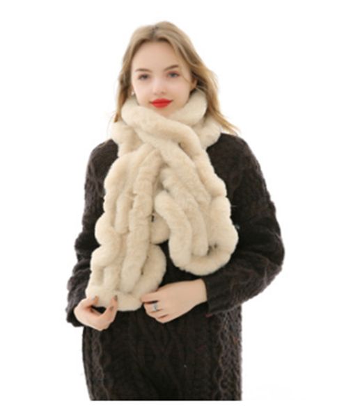 

2020 new style.fashion design of women's knitted scarf, imitation rabbit hair, large fan leaf scarf, Blue;gray