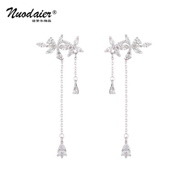

zzpure and earrings silver made long of style tassel