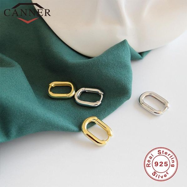 

100% 925 стерлинговых серебряных серебряных серебряных серьги ретро геометрические овальные роскошные обручальные серьги для женщин золотые, Golden;silver