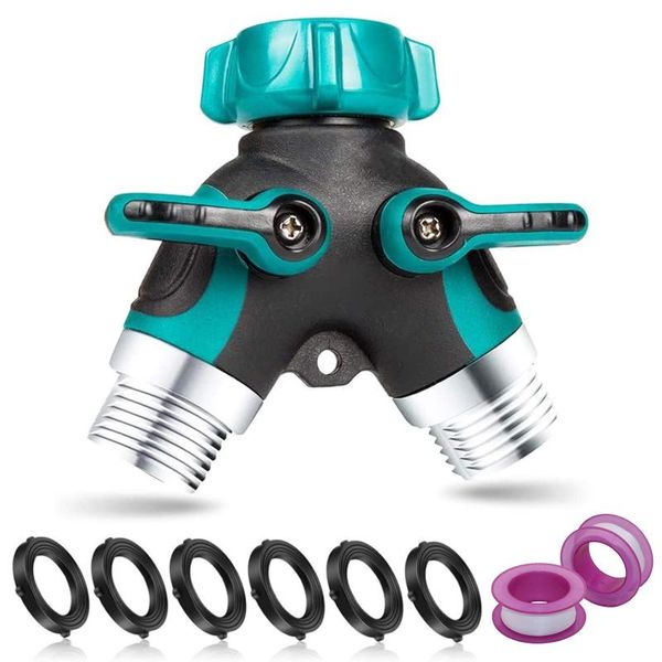 

garden hose splitter kff metal body hose connector heavy duty brass valve adaptor irrigation faucet fitting connector metal body