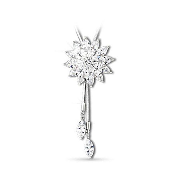 

pendant necklaces sector original fish crystals from austrian opal choker clothes jewelry for women christmas party, Silver