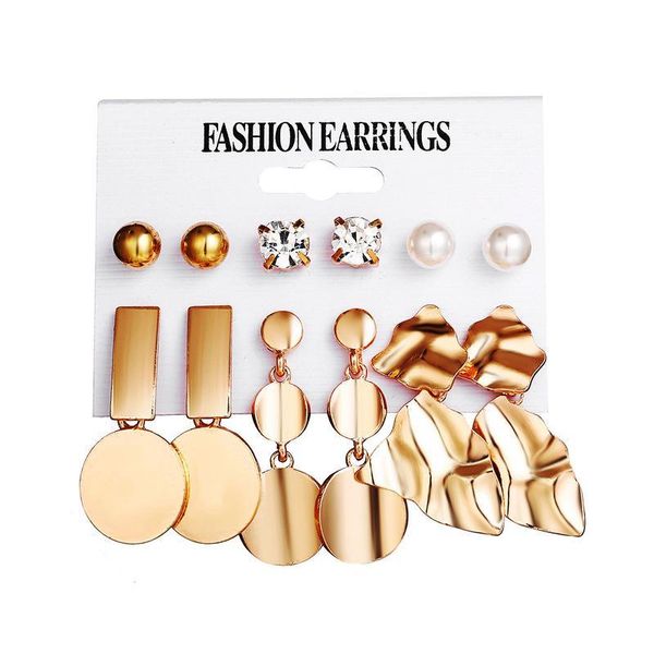

Women's Fashion Personality Ear Jewelry 2020 Big Geometric Earrings Dangle Earrings Modern Women Jewelry, Silver