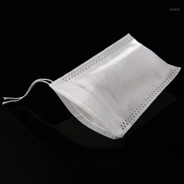 

100pcs/lot nonwovens muslin drawstring reusable bags 8x10cm for spices herbs coffee soaps mayitr home supplies1