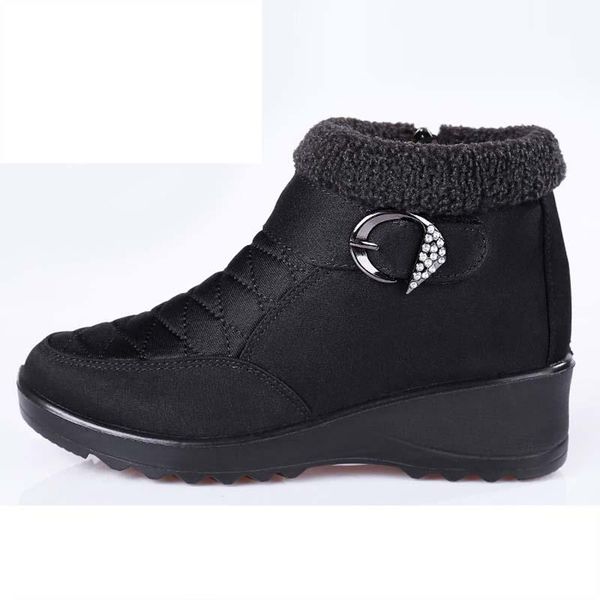 

Boots For Women Chunky Fashion Women Ankle Boots Keep Warm Casual Women's Shoes Non-Slip Female Shoes Zapatos De Mujer, Black