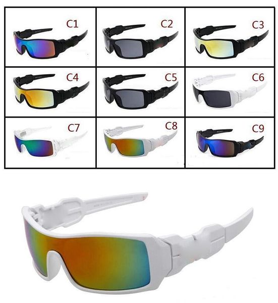 

fast shipping 9 colors new arrival for men's sunglasses men sport sunglass designer glasses goggle sun glass, White;black