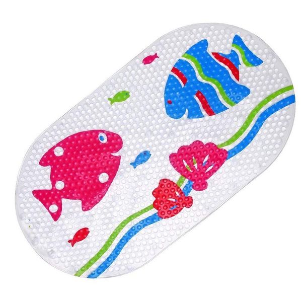 

promotion cartoon baby bathtub bath mat non slip for tub kids anti bacterial,phthalate latex and machine washable patter