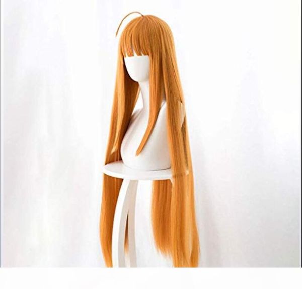 

european and american fashion ladies high temperature silk long straight anime wig infinite charm, Black