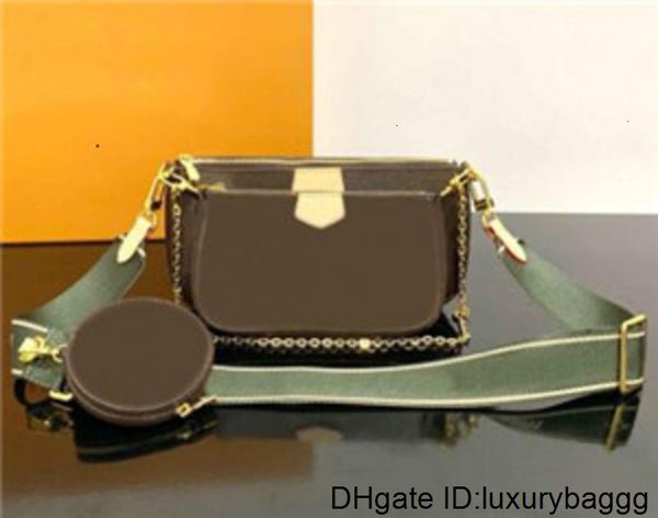 

классические трехсечные сумки печатные цветы 3 в 1 цепная сумка леди настоящая кожаный кошелек ремешок через плечо мессенджер кошелек монеты