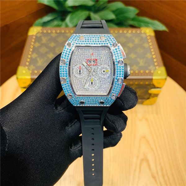 

zy rm11-fm series flight timing automatic wrist watch perfect ergonomic design matches the titanium case wire drawing surface, with polished, Slivery;brown