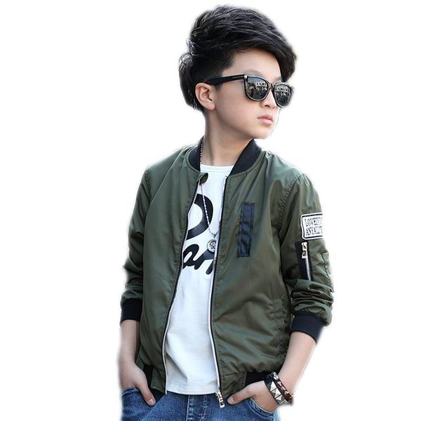 

big boy jackets spring kids clothes letter printed short style children trench coats for boy teenager boys windbreaker jackets, Blue;gray