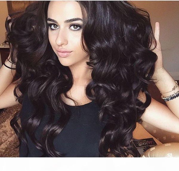 

brazilian lace front wigs glueless full lace human hair wigs medium density body wave lace wigs, Black;brown