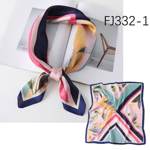 

new women silk square scarf fashion neckerchief lady hair scarves female large hijab bandana shawl and wraps headband 2020 sqcbib, Blue;gray