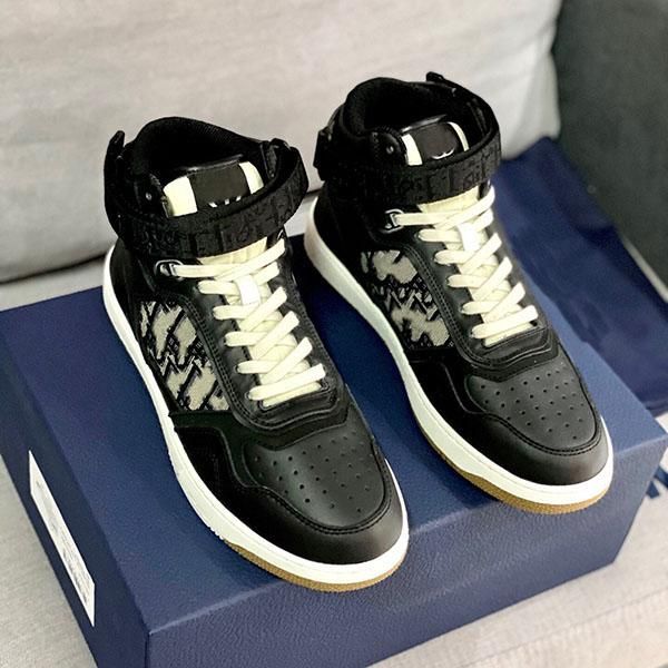 

youth 2021 fashion footwear men's ladies jogging shoes sports stretch knitted lining leather casual shoes size 35-45, Black