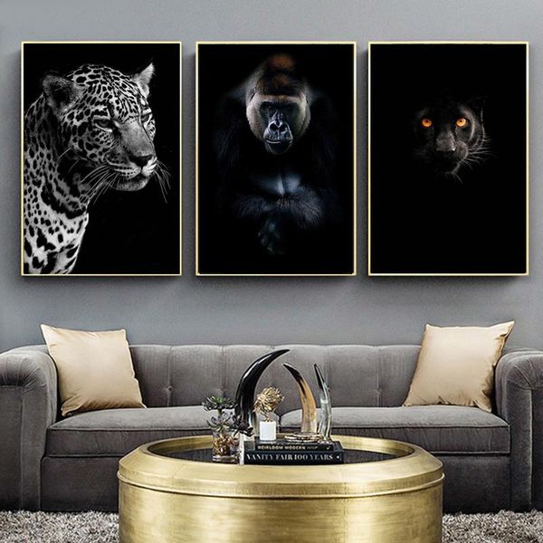 

paintings elephant zebra lion giraffe black white animal canvas painting wall art prints and posters home pictures nordic decoration