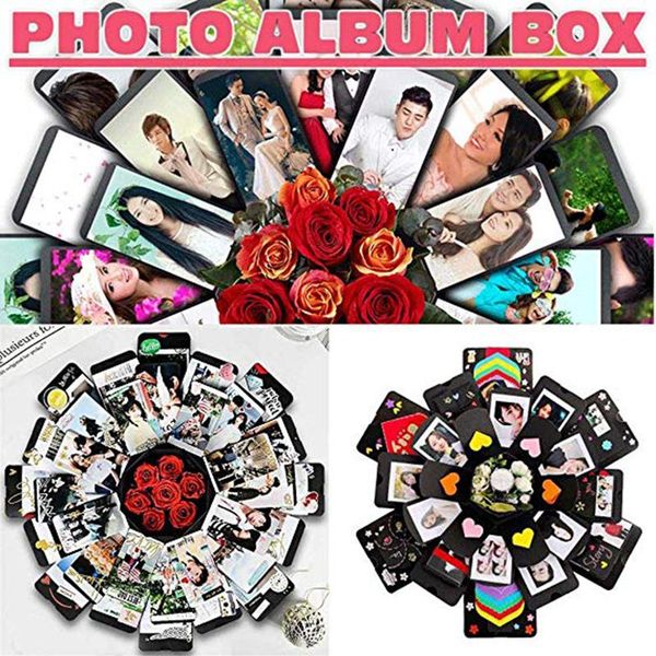 

black surprise box diy unique design birthday party handmade p paper explosion gift box creative fashion diy p