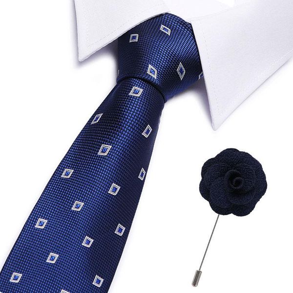 

luxury men's brooch necktie wedding 7.5 cm 100%silk stripe ties for men geometric necktie gifts for men formal dress accessories1, Black;gray