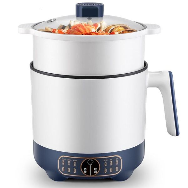 

220v 1.7l mini electric rice cooker non-stick pot portable multi cooker 2 layers electric frying machine