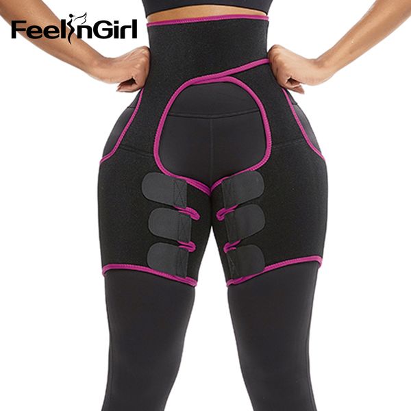 

feelingirl neoprene thigh shaper sweat thigh trimmers leg shaper lose weight slimming belt butt lifter compress belt