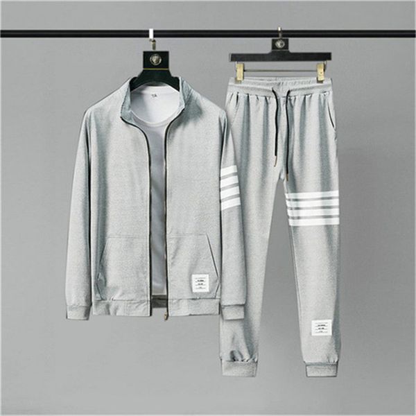 

designer sport brands tech fleece tracksuit long pant sleeve hoodie sweatshirt man sports jogger jacket techfleece suitasian code -3xl vg5, Gray