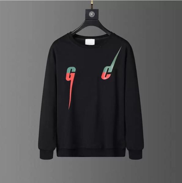 

2021 mens hoodie sweatshirt designer pullover loose men women designers sport letter print sweatshirts thick hoodies pullover long sleeve cr, Black